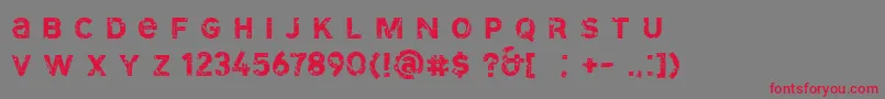 SdCammelloDemo Font – Red Fonts on Gray Background