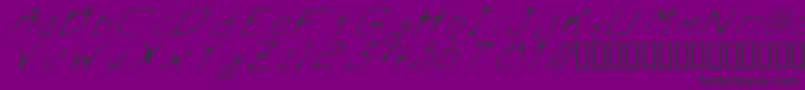 Mondmfi Font – Black Fonts on Purple Background