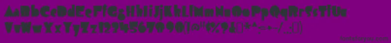 Шрифт AirmoleantiqueRegular – чёрные шрифты на фиолетовом фоне