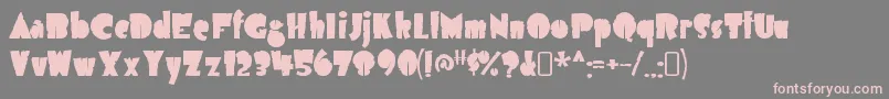 Шрифт AirmoleantiqueRegular – розовые шрифты на сером фоне