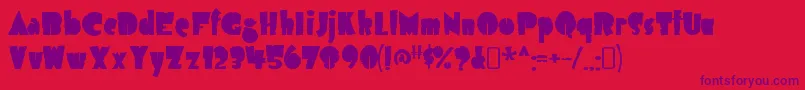 More about AirmoleantiqueRegular Font AirmoleantiqueRegular Font – Purple Fonts on Red Background