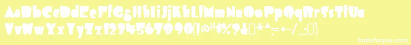 AirmoleantiqueRegular Font – White Fonts on Yellow Background