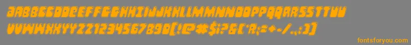 Bubblebuttacadital Font – Orange Fonts on Gray Background