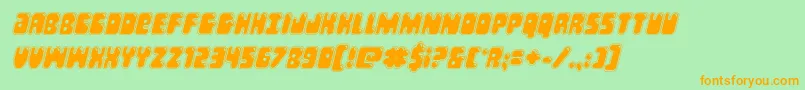 More about Bubblebuttacadital Font Bubblebuttacadital Font – Orange Fonts on Green Background