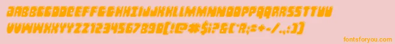 Bubblebuttacadital Font – Orange Fonts on Pink Background