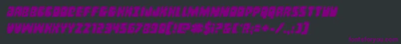Bubblebuttacadital Font – Purple Fonts on Black Background