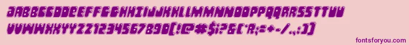 Bubblebuttacadital Font – Purple Fonts on Pink Background