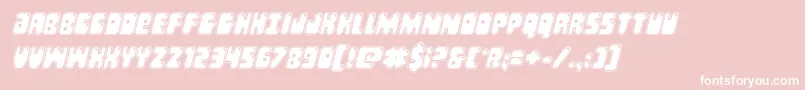 Bubblebuttacadital Font – White Fonts on Pink Background