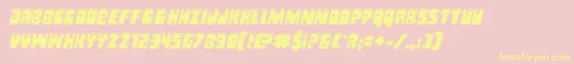 Bubblebuttacadital Font – Yellow Fonts on Pink Background