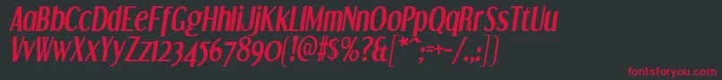 DreamorphansBi Font – Red Fonts on Black Background