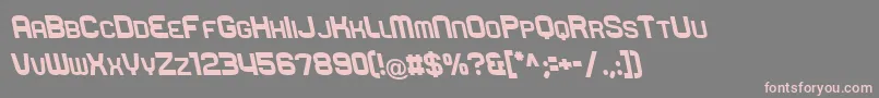 RueckLeft Font – Pink Fonts on Gray Background