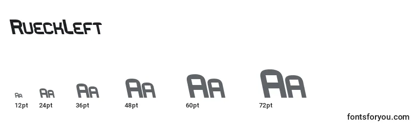 RueckLeft Font Sizes