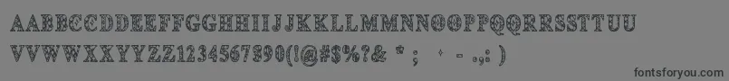 Cfdeco Font – Black Fonts on Gray Background