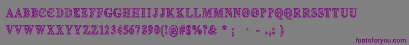 Шрифт Cfdeco – фиолетовые шрифты на сером фоне