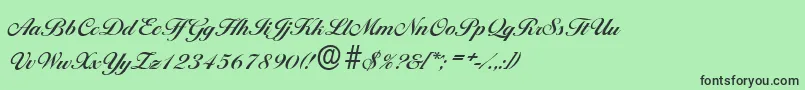 BallantinesserialBold Font – Black Fonts on Green Background