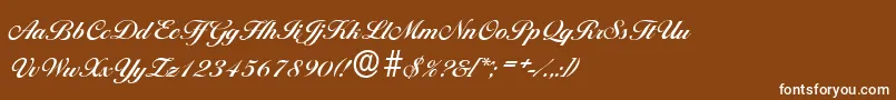 BallantinesserialBold Font – White Fonts on Brown Background