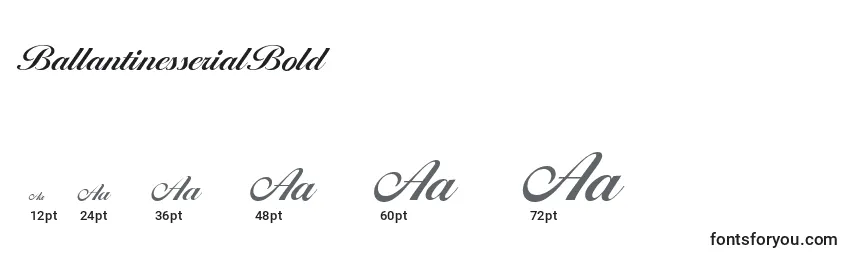 BallantinesserialBold Font Sizes