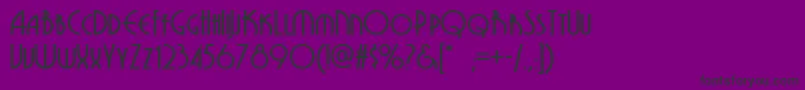 GrenadierNf Font – Black Fonts on Purple Background