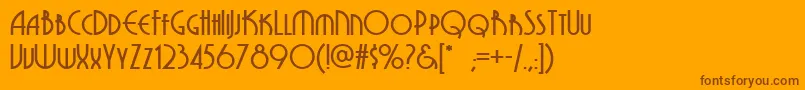 More about GrenadierNf Font GrenadierNf Font – Brown Fonts on Orange Background