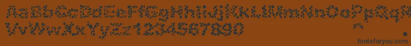 Alpha05 Font – Black Fonts on Brown Background