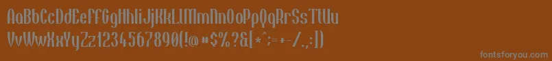 More about Tincush0987 Font Tincush0987 Font – Gray Fonts on Brown Background