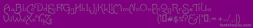 SantasSleigh Font – Gray Fonts on Purple Background