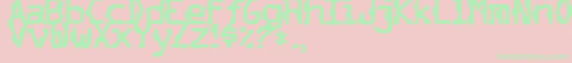 ThrillBc Font – Green Fonts on Pink Background