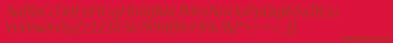 fuente ClearfacegothiclhItalic – Fuentes Marrones Sobre Fondo Rojo