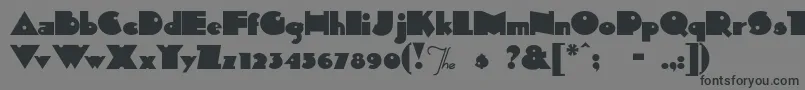 SidThekid Font – Black Fonts on Gray Background