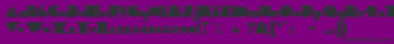 Шрифт SidThekid – чёрные шрифты на фиолетовом фоне