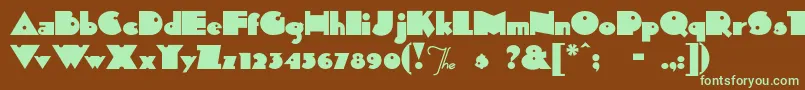 SidThekid Font – Green Fonts on Brown Background