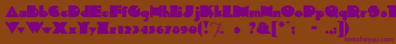 SidThekid Font – Purple Fonts on Brown Background