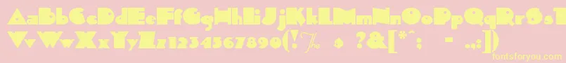 fuente SidThekid – Fuentes Amarillas Sobre Fondo Rosa
