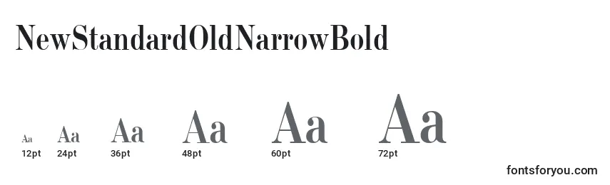 NewStandardOldNarrowBold Font Sizes