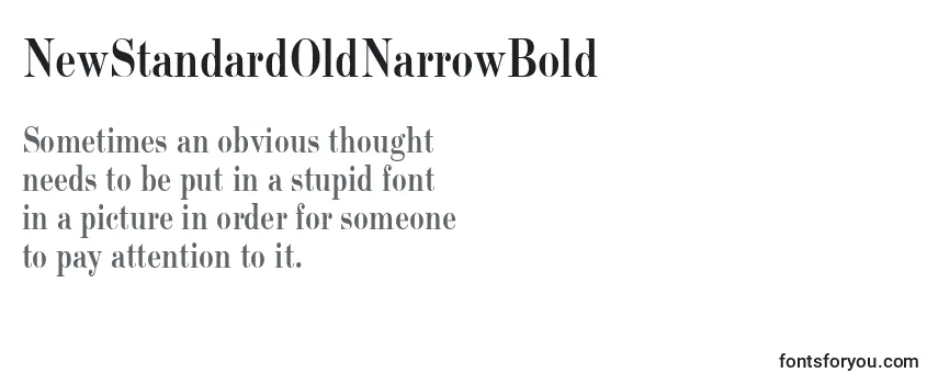 NewStandardOldNarrowBold-fontti