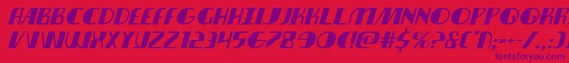 Nathanbrazilexpandital Font – Purple Fonts on Red Background