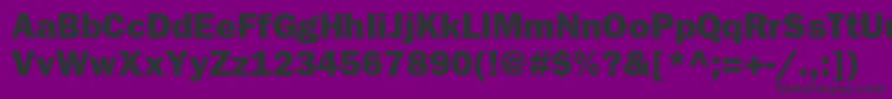 Frankfurtgothicheavy Font – Black Fonts on Purple Background