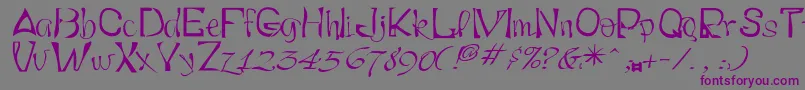Smartryck Font – Purple Fonts on Gray Background