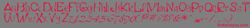 Smartryck Font – Red Fonts on Gray Background