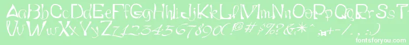 Smartryck Font – White Fonts on Green Background