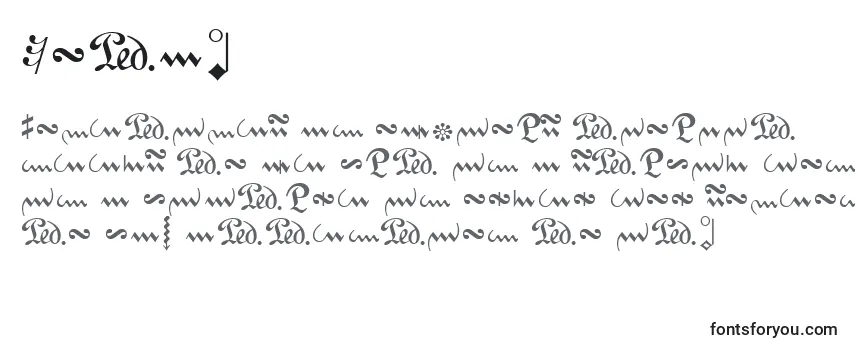 Schriftart NotaC