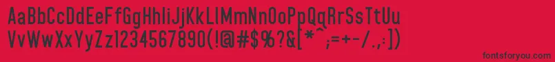 HomeplanetbbBold Font – Black Fonts on Red Background