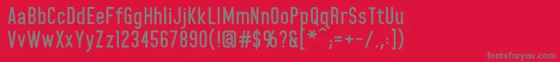 HomeplanetbbBold Font – Gray Fonts on Red Background