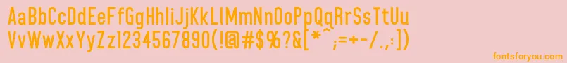 HomeplanetbbBold Font – Orange Fonts on Pink Background