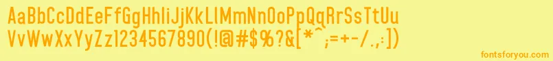 HomeplanetbbBold Font – Orange Fonts on Yellow Background
