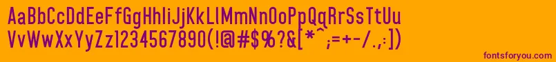 HomeplanetbbBold Font – Purple Fonts on Orange Background