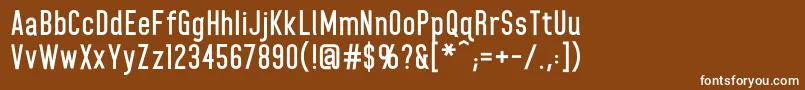 HomeplanetbbBold Font – White Fonts on Brown Background