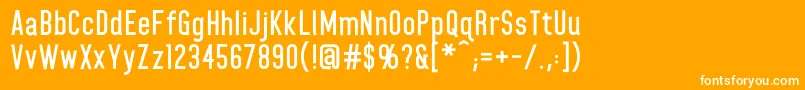 HomeplanetbbBold Font – White Fonts on Orange Background