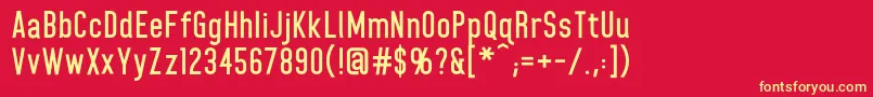 HomeplanetbbBold Font – Yellow Fonts on Red Background