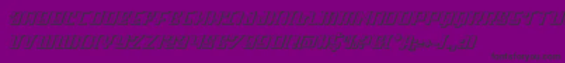 Skycab3D Font – Black Fonts on Purple Background